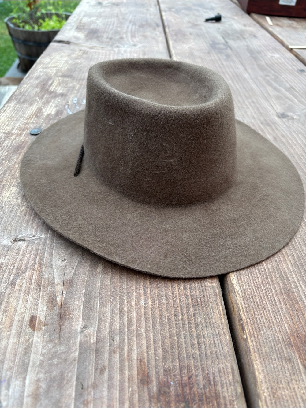Vintage Byrnes & Baker Men's Brown Wool Felt Ranch Hat